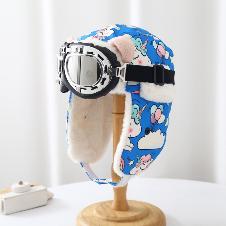 Gorra de Cazador de Caza Para Mujer, Sombreros Peludos de Invierno, Sombrero Cálido de Aviador, Niños Adultos