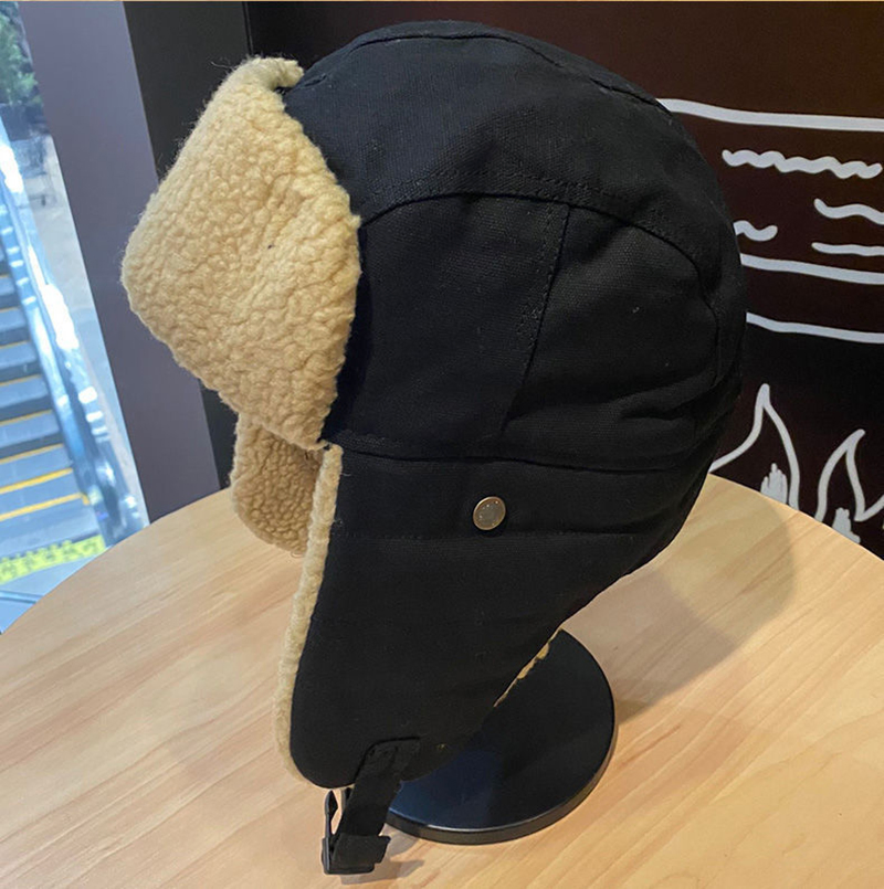 Gorro de Cazador de Soldado Unisex Gorro de Invierno Grueso Cálido Gorro de Bombardero con Solapa en la Oreja