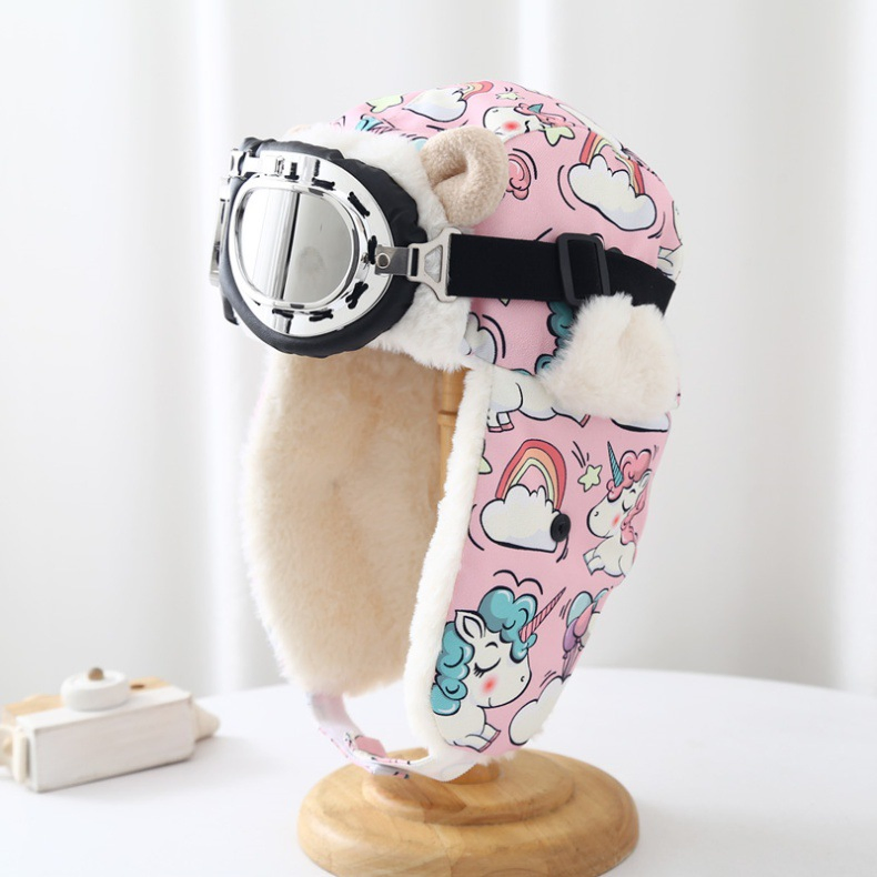 Gorra de Cazador de Caza Para Mujer, Sombreros Peludos de Invierno, Sombrero Cálido de Aviador, Niños Adultos