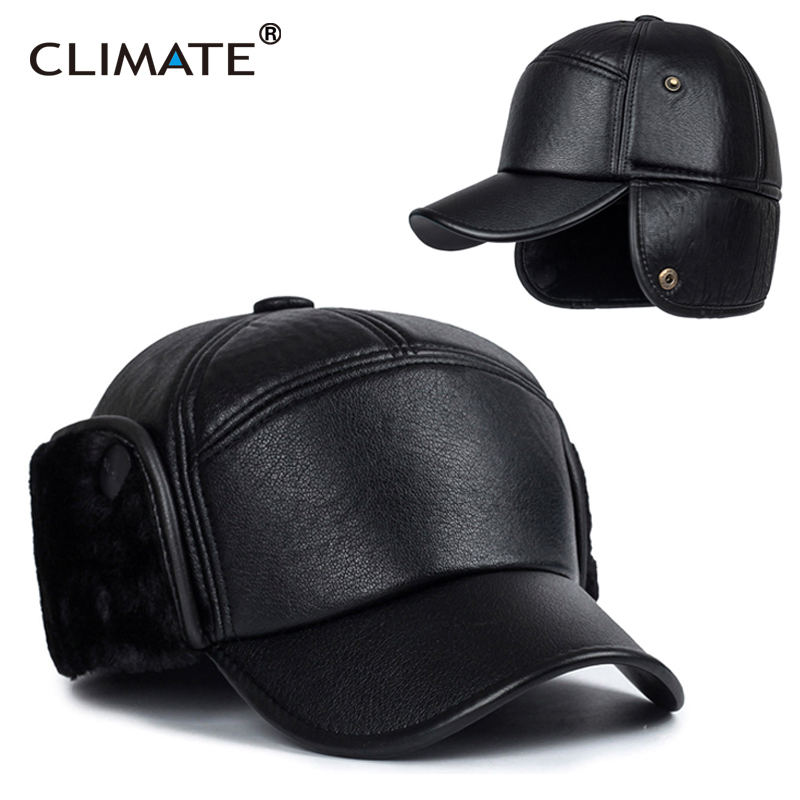 Invierno Cálido Hombre al Aire Libre Espesar Tendencia Bombardero Cubierta de Oreja Protección Facial A Prueba de Viento Gorro de Piel de Nieve