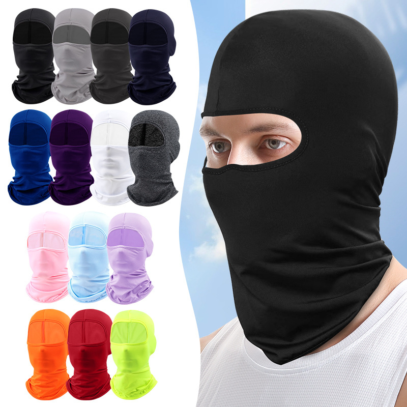 Gorros de Nailon para Deportes al Aire Libre para Hombre y Mujer, Gorros para la Cabeza a Prueba de Viento, Pasamontañas, Esquí, Bicicleta, Ciclismo, Motocicleta, Máscara Facial Completa, Sombreros