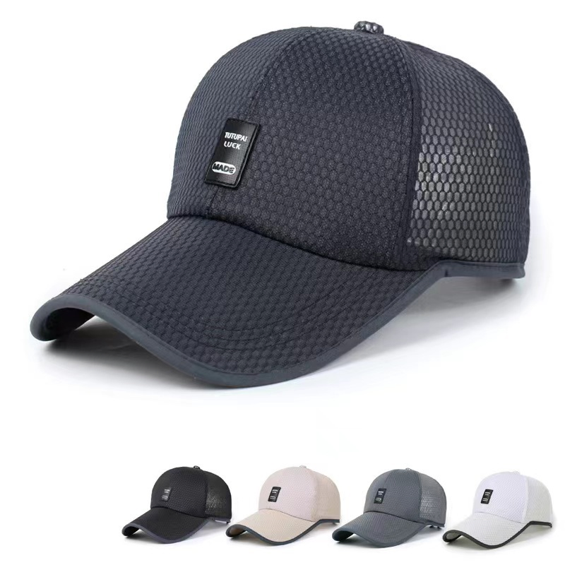 Sombrero de Visera Transpirable de Verano para Hombre, Gorra de Béisbol con Visera para Senderismo al aire Libre, Gorra de golf