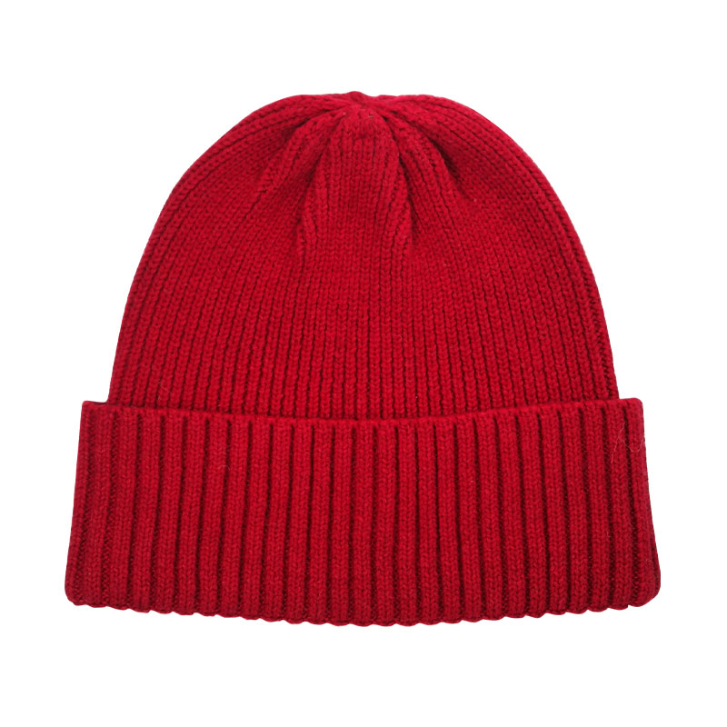 Gorro Liso Ajustado Acrílico de Moda de Gorras de Punto Cálido de Invierno Personalizado al por mayor de GRS
