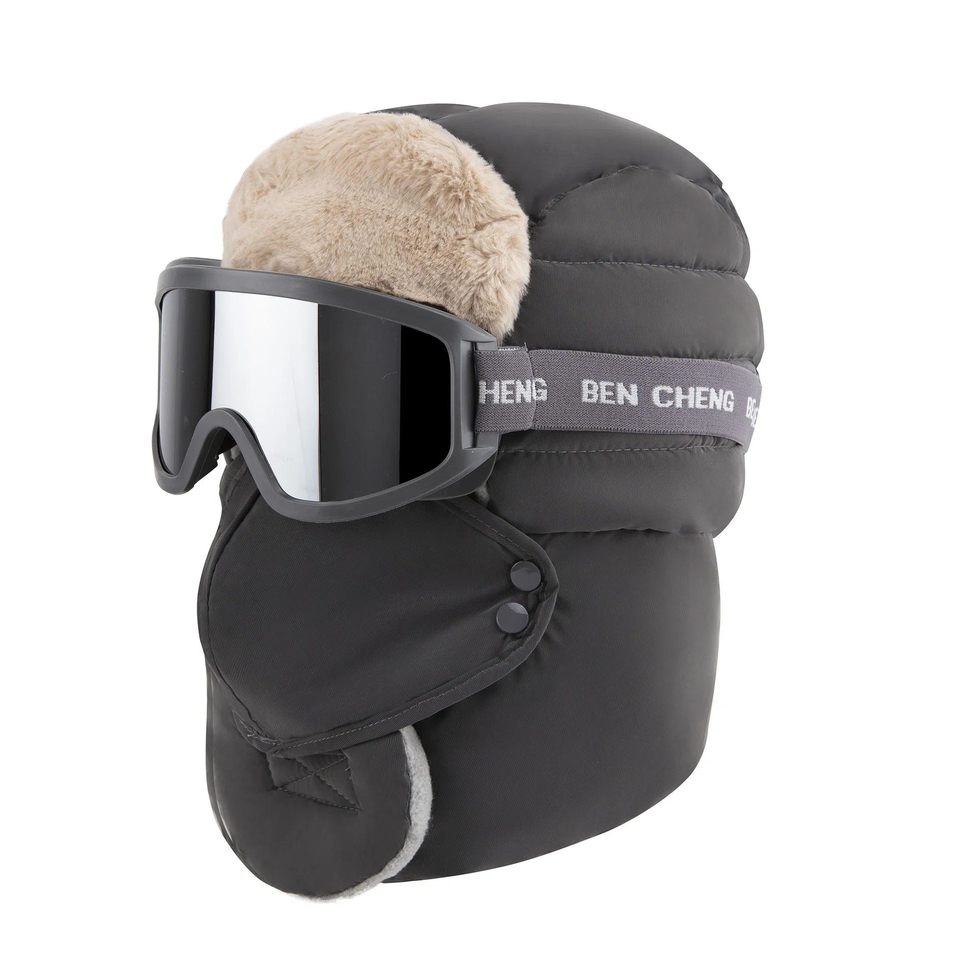 Nuevo Gorro de Esquí Grueso y Cálido con Protección para los Oídos, Carácter a Prueba de Frío, Resistente al Viento, Hombres, Mujeres, Adultos y#39;Gafas para exteriores Inspiradas en Lei
