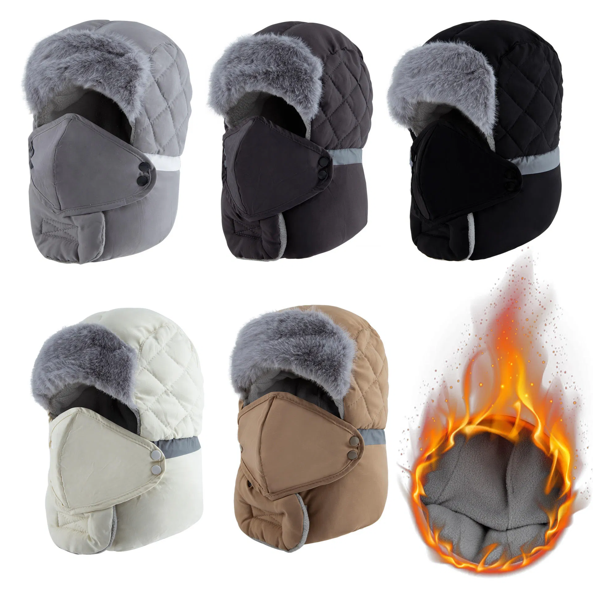 Conjunto de Máscara y Sombrero a Prueba de Viento de Invierno para Aventuras al Aire Libre