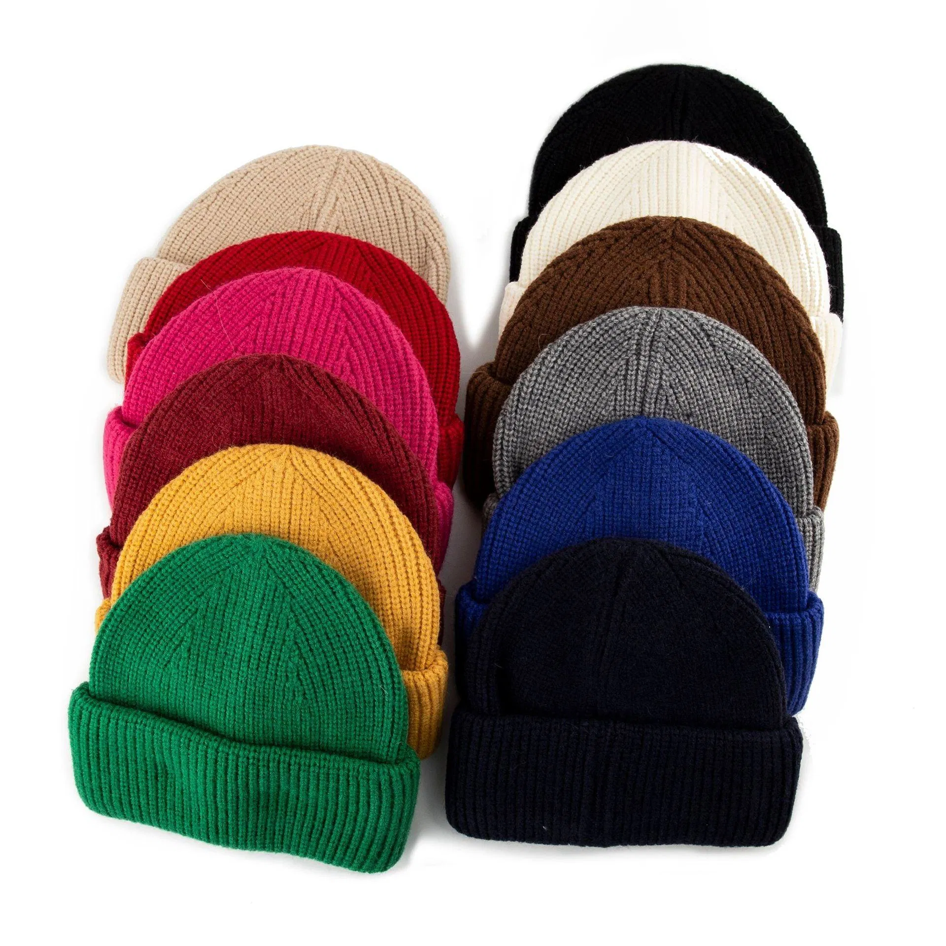 Diseño Multicolor de Acrílico Colorido de la Detección de la aguja del Sombrero de la Gorrita Tejida del Invierno