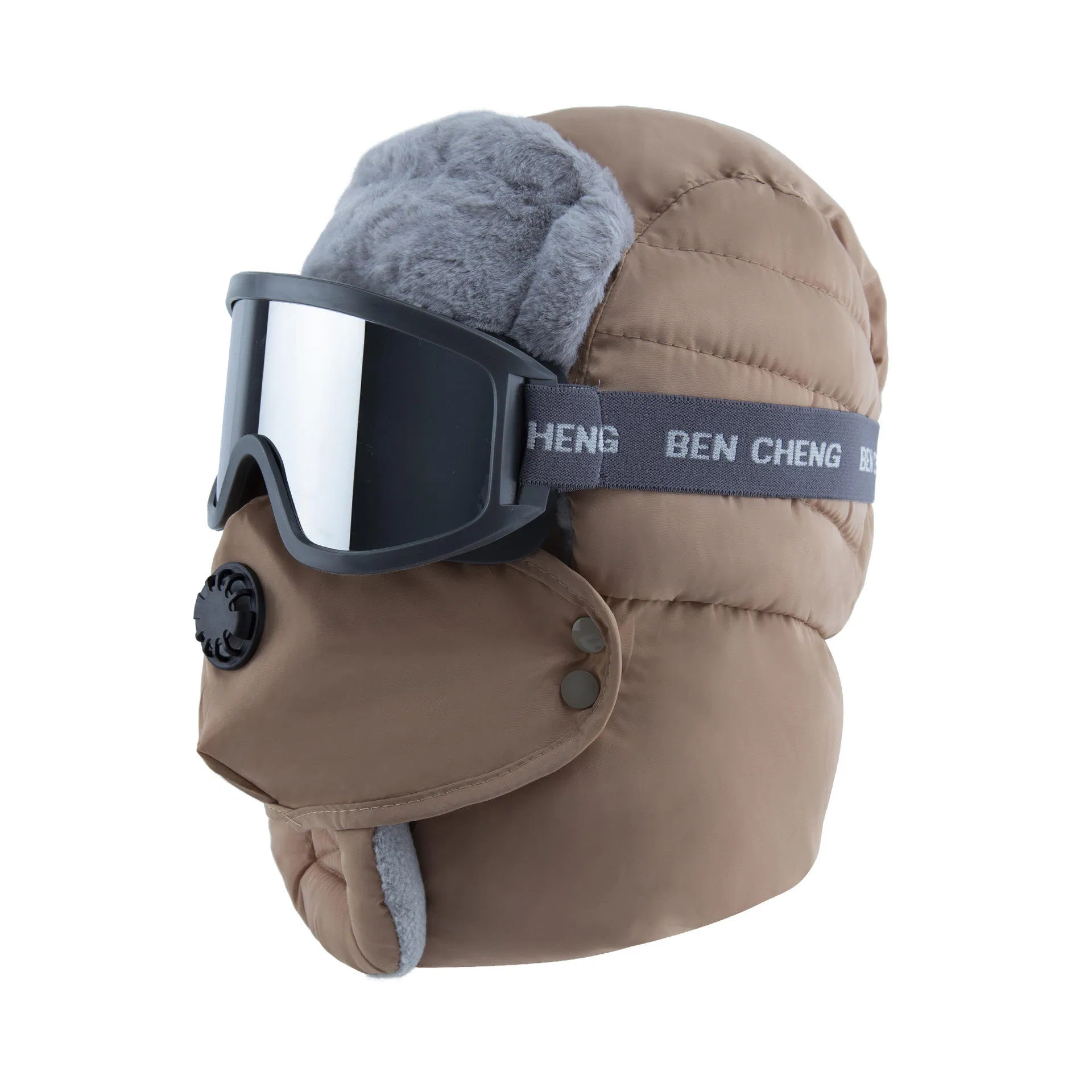 Gorro Térmico Cálido de Invierno, Forro Polar de Piel Térmica, Sombreros Rusos Ushanka, Máscara, Orejera, Esquí de Nieve, Gorro de Cazador Calentado