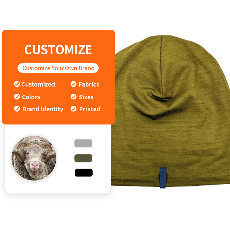 Sombrero Largo de Invierno para Mujer de Lana Merino 100% Personalizado Enerup