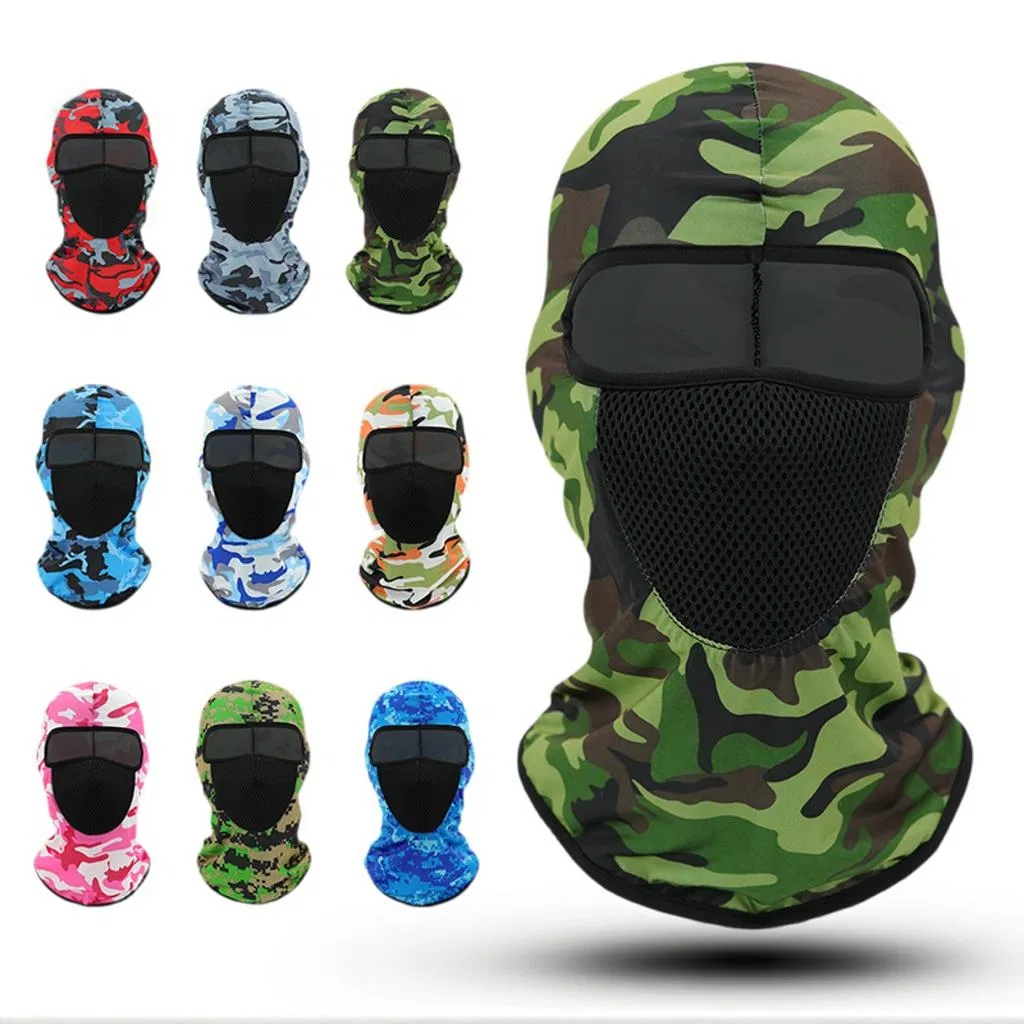 Pasamontañas Máscara de Esquí Negra Máscaras de Esquí de Camuflaje de Neón Coloridas para Hombres