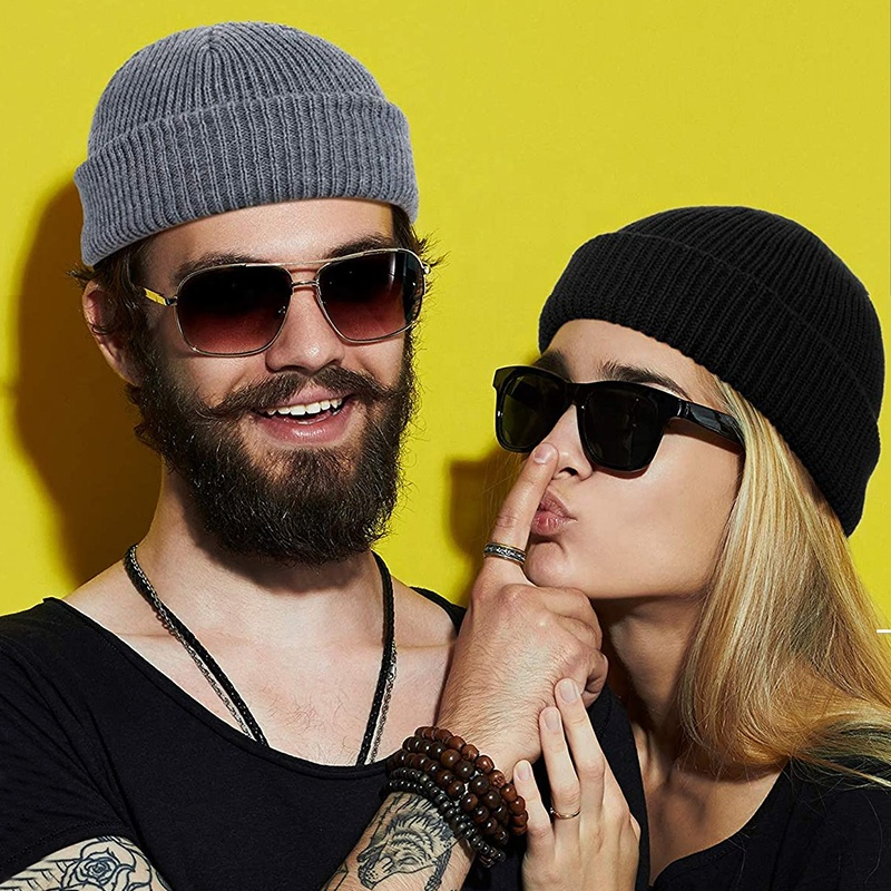 Venta al por Mayor de Alta Calidad para Hombres/Mujeres, 100% Acrílico, Logotipo Bordado Personalizado, Gorro de punto, Gorro Cálido de Invierno Plegable para Niños / Niños