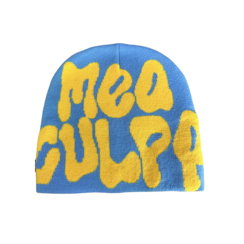 Gorro con Estampado Jacquard de Letras con Logotipo Personalizado