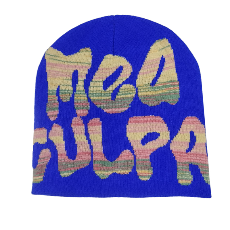 Gorro de punto Jacquard del Fabricante Sombreros ajustados Gorros Cálidos personalizados