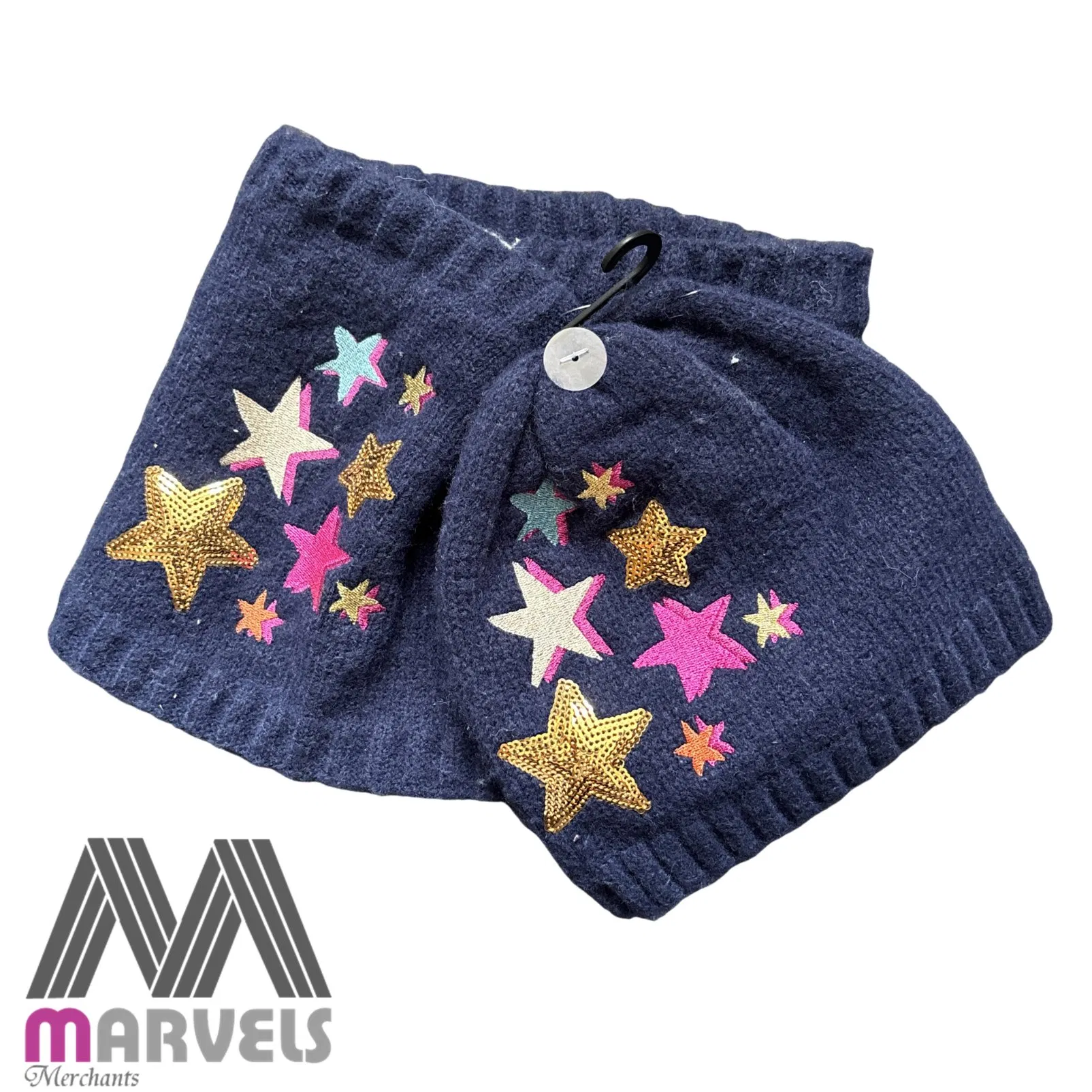Guantes de Gorro de punto Conjuntos de Guantes de Gorro de Acrílico para Hombres y Mujeres