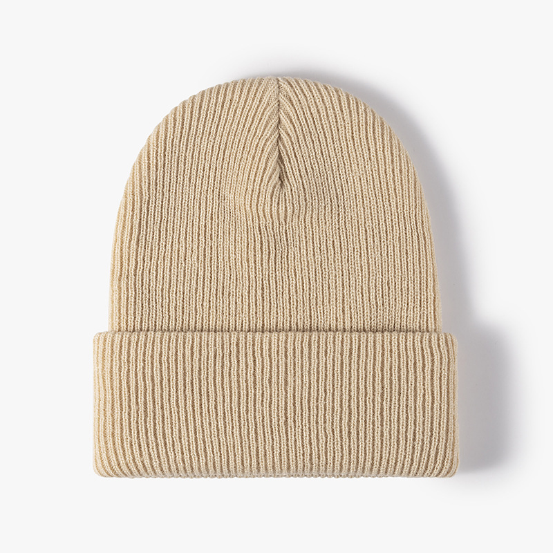 Gorro de punto de invierno Jacquard Holgado de lujo al por mayor con logotipo personalizado Bordado