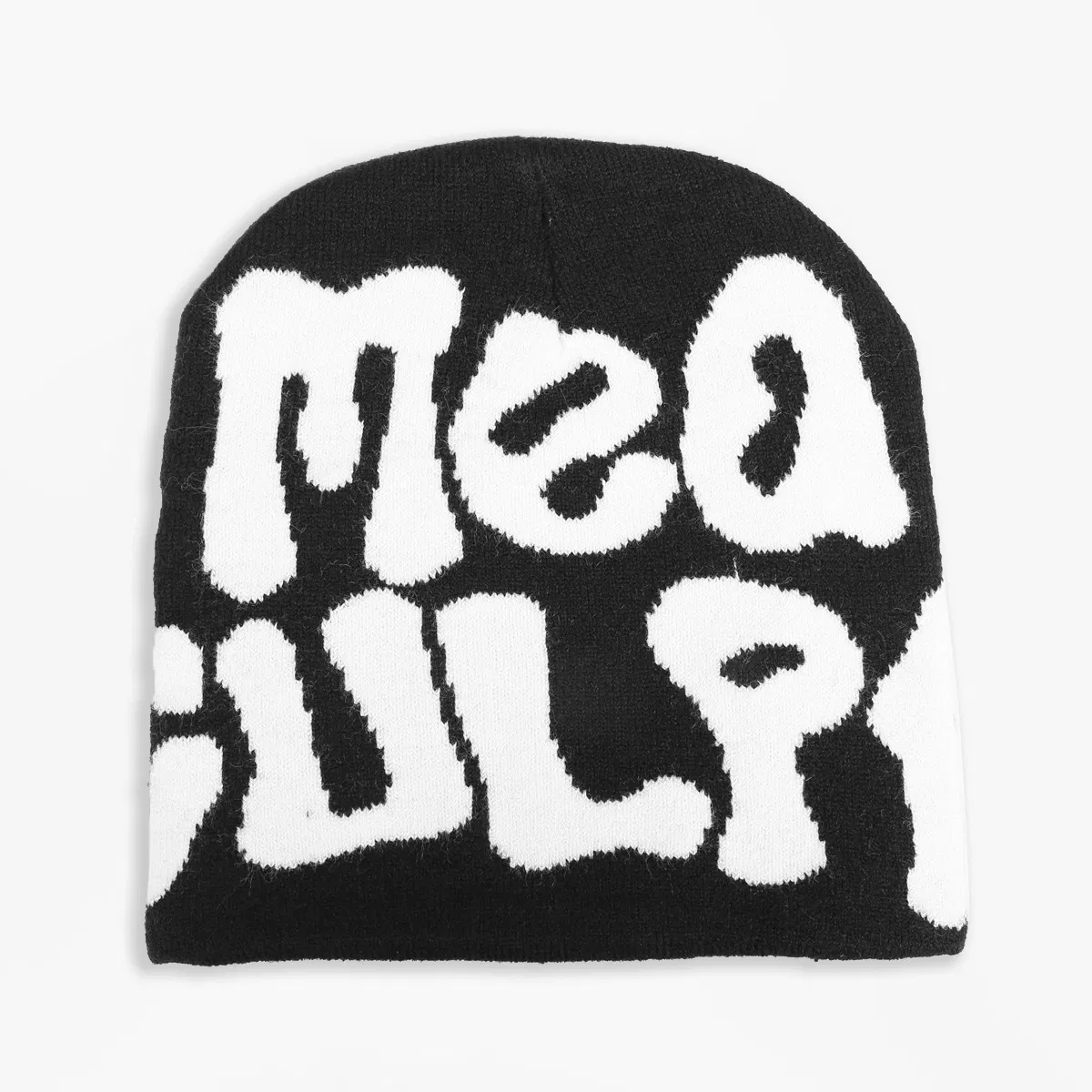 Venta al por mayor Logotipo Bordado Personalizado Gorras de Jacquard Holgadas Sombreros de punto de invierno Gorro Mea