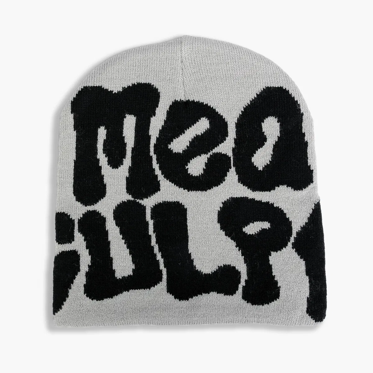 Venta al por mayor Logotipo Bordado Personalizado Gorras de Jacquard Holgadas Sombreros de punto de invierno Gorro Mea