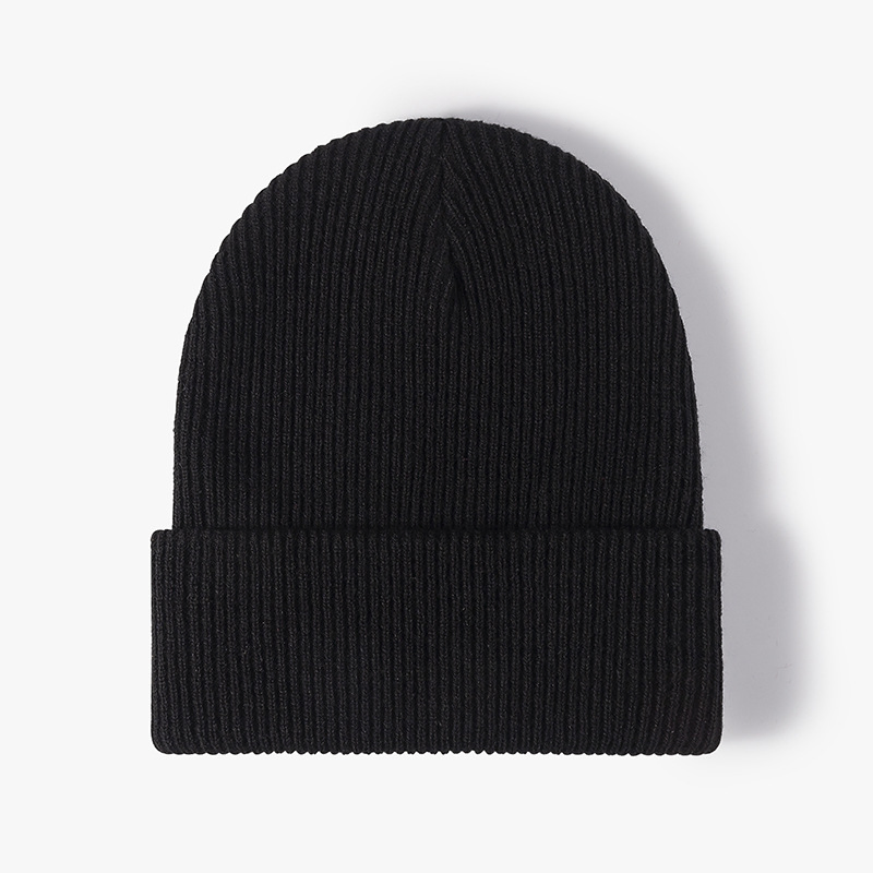 Gorro de punto de invierno Jacquard Holgado de lujo al por mayor con logotipo personalizado Bordado
