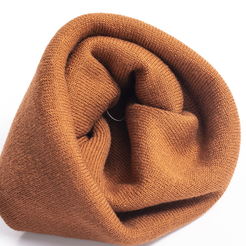 Gorro de punto de invierno Jacquard Holgado Cálido de lujo de Diseñador personalizado Bordado al por mayor