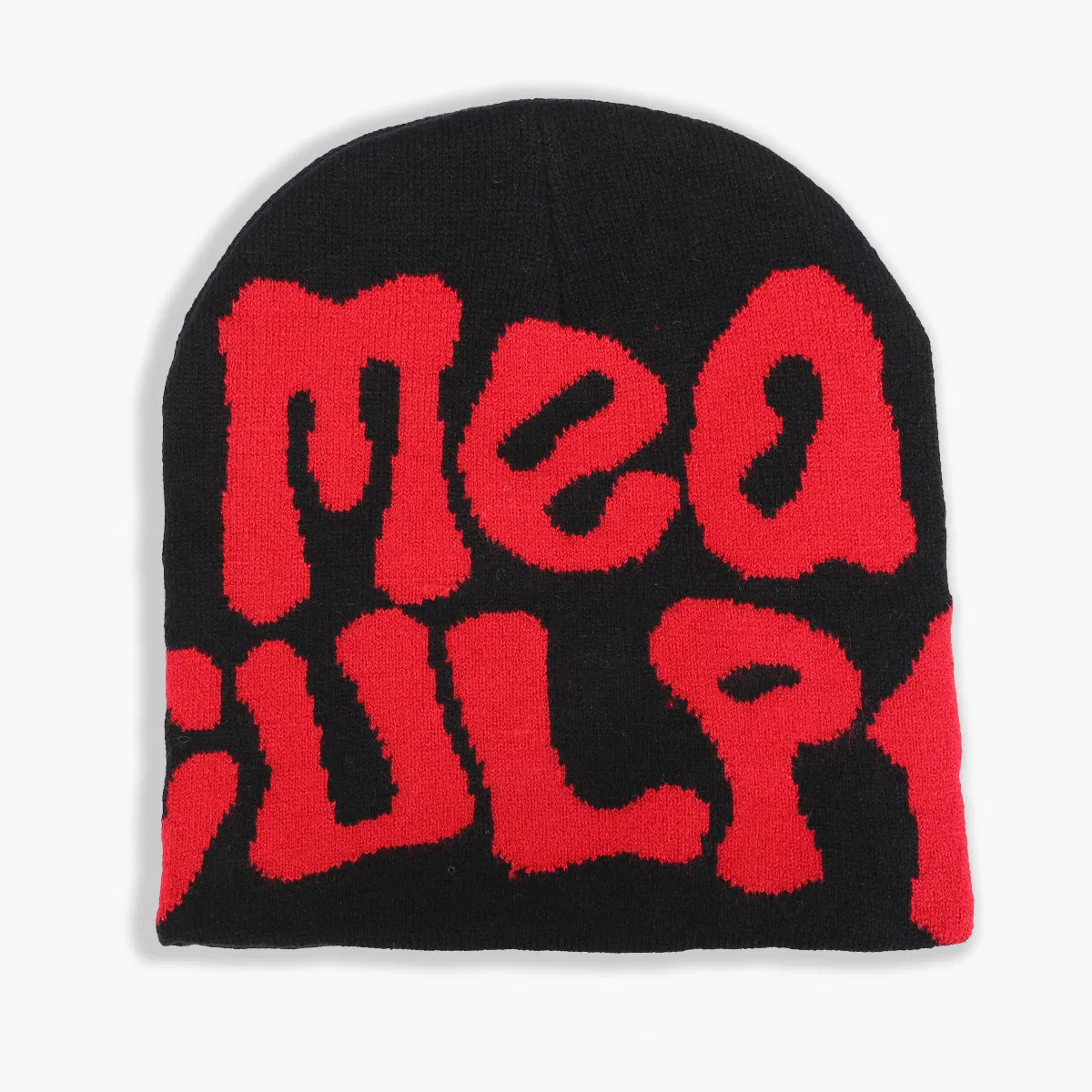 Venta al por mayor Logotipo Bordado Personalizado Gorras de Jacquard Holgadas Sombreros de punto de invierno Gorro Mea