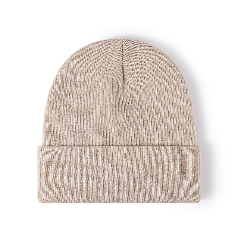 Gorro de punto de invierno Jacquard Holgado Cálido de lujo de Diseñador personalizado Bordado al por mayor