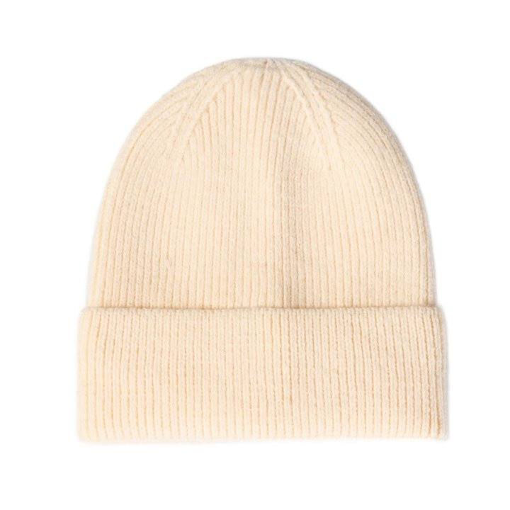 Otoño Invierno Color Sólido Logotipo Personalizado Venta Al Por Mayor Sombrero de Punto para Mujer Gorro de Punto de Hip-Hop de Moda