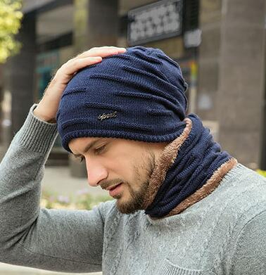 Bufanda de Punto Protección para los Oídos Sombrero Cálido de Felpa Cálido Sombrero de Acrílico para Exteriores de Invierno